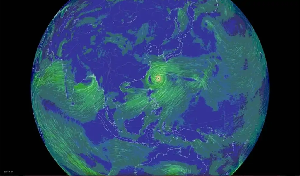 earth-查看全球风向天气和海洋状况地图