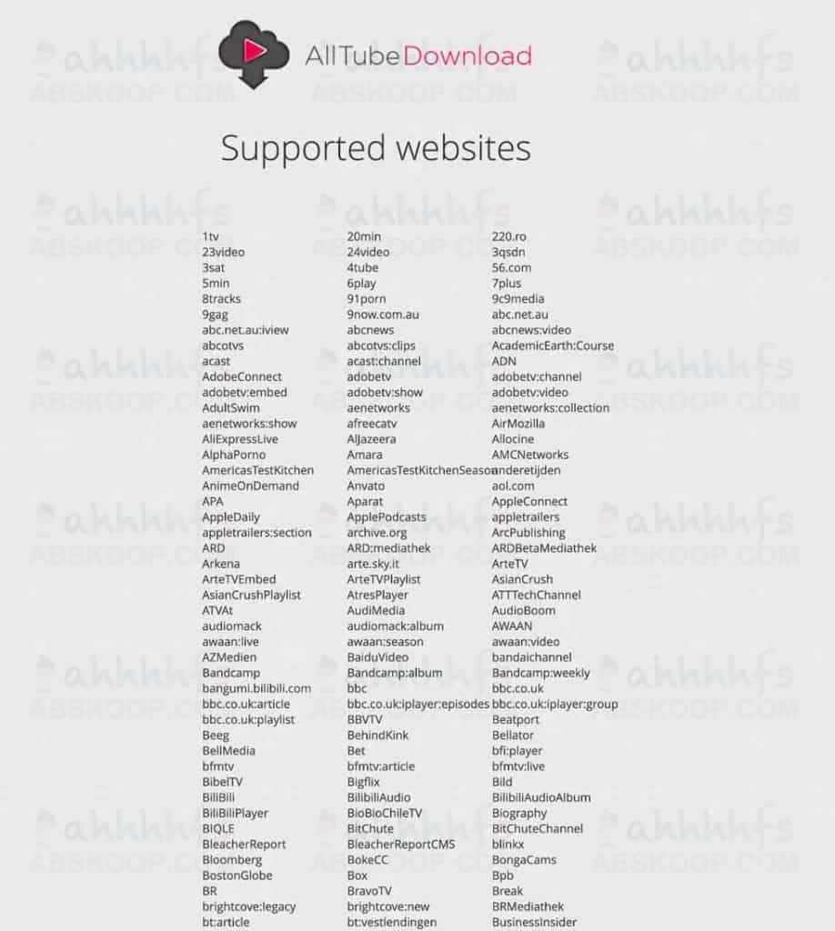 AllTube Download 主流网站视频下载器 AllTube Download 主流网站视频下载器 | ahhhhfs
