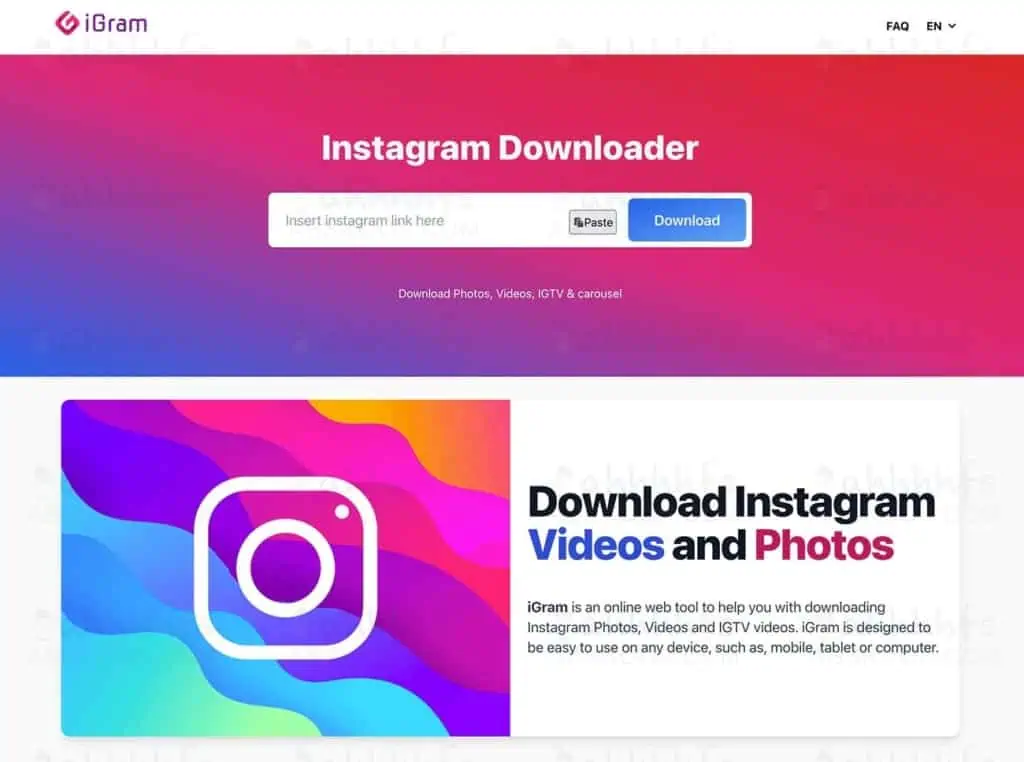 iGram：Instagram下载器 在线下载Instagram视频图片
