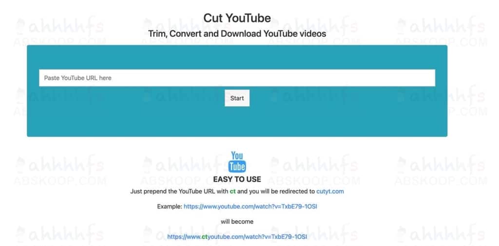 Cut YouTube 免费在线剪辑下载YouTube视频