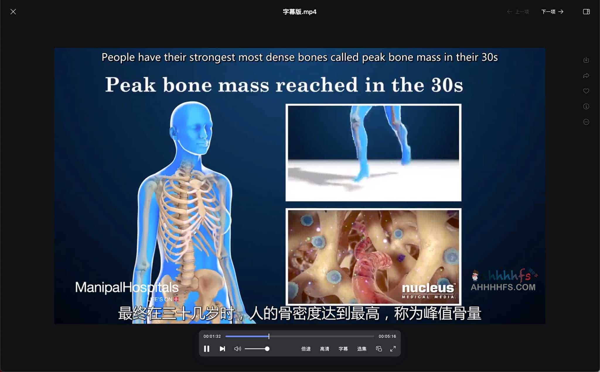 人体构造疾病原理3D动画演示 原版+字幕