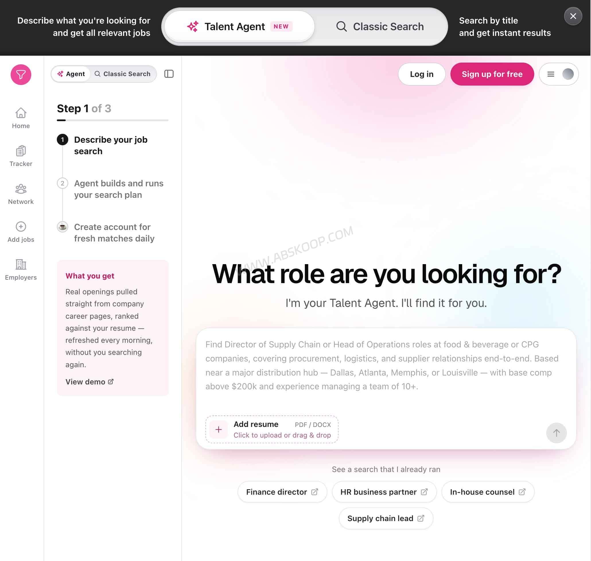 HiringCafe: A Job Search Engine Built Around Company Career Pages HiringCafe job search engine homepage