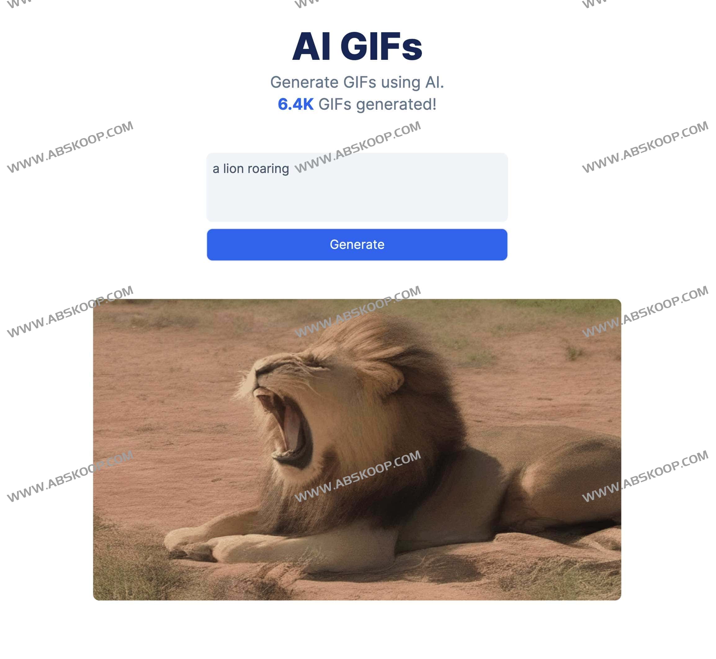 AI GIFs-人工智能动图生成器
