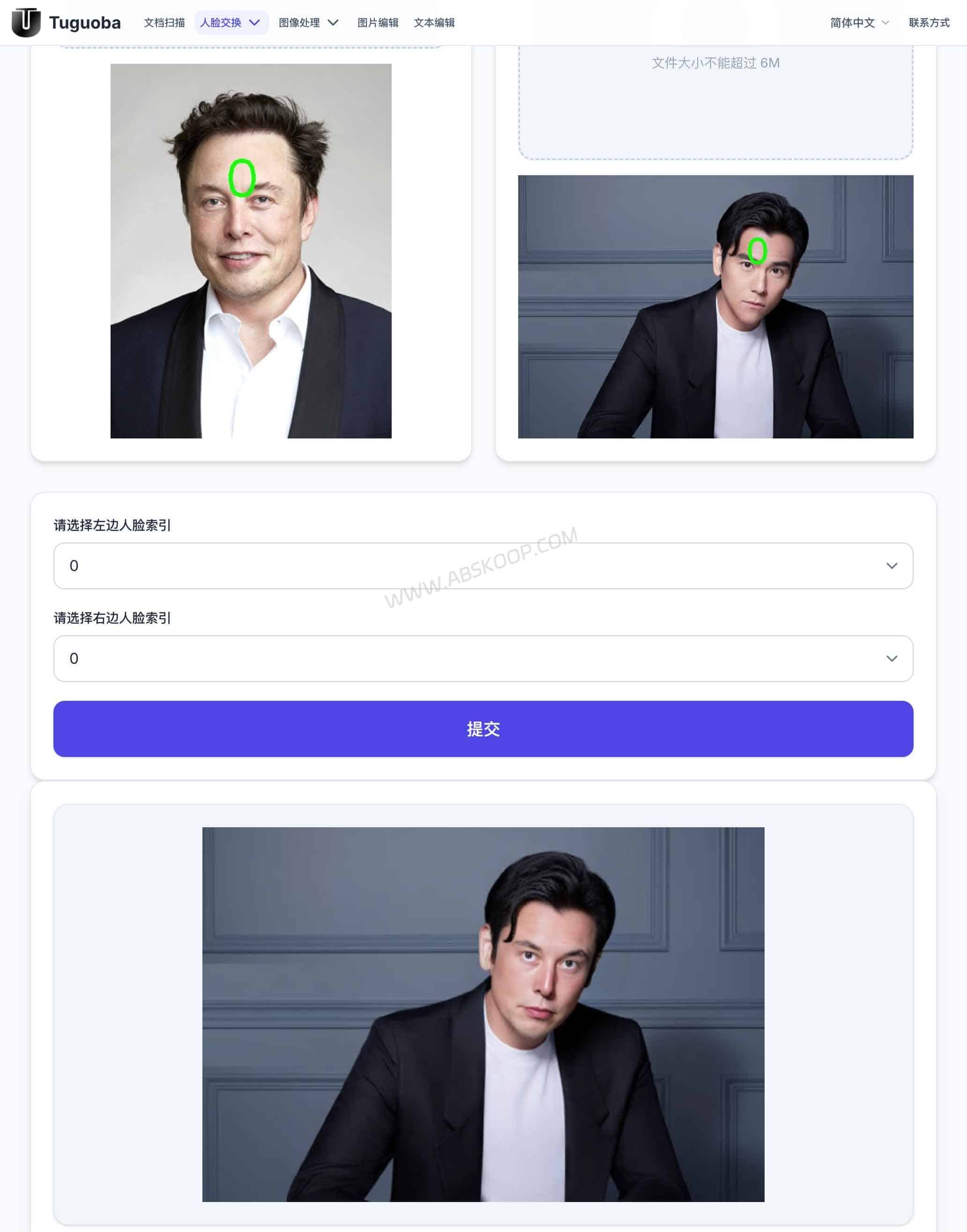 AI Faceswap: AI Face Swap Software for Windows & Mac AI Faceswap web face swap result preview