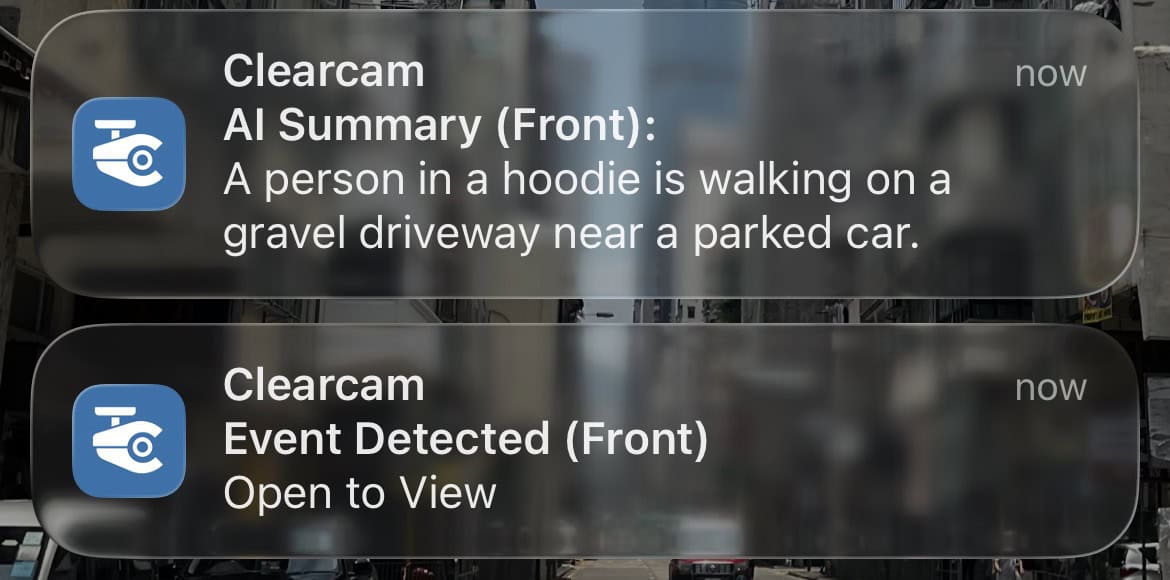 Clearcam:给普通监控摄像头加上本地 AI 的开源 NVR Clearcam 使用 AI 生成监控事件通知摘要